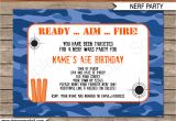 Free Nerf Birthday Party Invitation Template Pin On Boys Birthdays