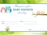 Free Online Baby Shower Invitations to Print Free Printable Baby Owl Baby Shower Invitation