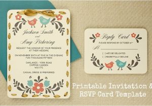 Free Online Bridal Shower Invitations with Rsvp Diy Tutorial Free Printable Invitation and Rsvp Card