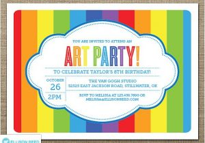 Free Paint Party Invitation Template 7 Best Images Of Art Party Invitations Printable Paint