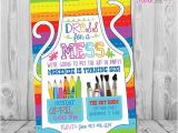 Free Paint Party Invitation Template Art Party Invitation Art Party Art Birthday Invitation Art