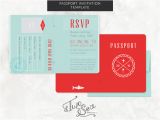 Free Passport Wedding Invitation Template 17 Passport Invitation Templates Free Sample Example