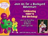 Free Personalized Barney Birthday Invitations Barney Birthday Invitations Candy Wrappers Thank You