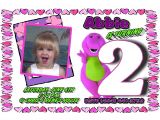 Free Personalized Barney Birthday Invitations Barney Personalized Photo Birthday Invitations 1 09