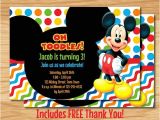 Free Personalized Mickey Mouse Birthday Invitations Custom Mickey Mouse Birthday Invitation Mickey by