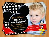 Free Personalized Mickey Mouse Birthday Invitations Mickey Mouse Birthday Invitation Printable Birthday Party