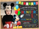 Free Personalized Mickey Mouse Birthday Invitations Mickey Mouse Invitation Birthday Mickey Mouse 1st Birthday
