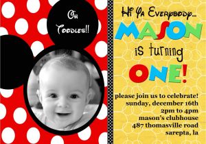 Free Personalized Mickey Mouse Birthday Invitations Mickey Mouse Invitations Personalized Mickey Mouse