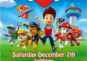 Free Personalized Paw Patrol Birthday Invitations Etsy Your Place to Buy and Sell All Things Handmade