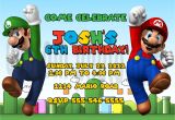 Free Personalized Super Mario Birthday Invitations Super Mario Brothers Personalized Birthday Invitation Ad