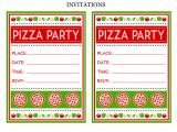Free Pizza Party Invitation Template Free Pizza Party Printables From Printabelle Catch My Party