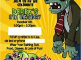 Free Plants Vs Zombies Birthday Invitation Template Plants Vs Zombie Birthday Party Derek 39 S 8th Birthday Party