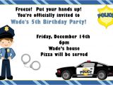 Free Police Party Invitation Templates Boy Police Birthday Party Invitations by