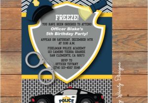 Free Police Party Invitation Templates Items Similar to Police Birthday Invitation Printable On Etsy