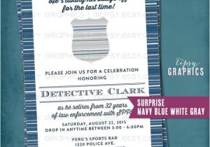 Free Police Party Invitation Templates Police Officer Retirement Invitation Taking Off His Badge