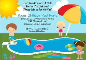 Free Pool Party Invitation Ideas Free Printable Pool Party Invites for Kids