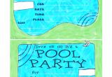 Free Pool Party Invitations Bnute Productions Free Printable Pool Party Invitations