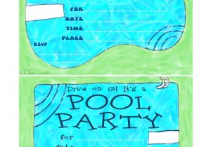 Free Pool Party Invitations Bnute Productions Free Printable Pool Party Invitations