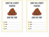 Free Poop Emoji Birthday Invitations Party