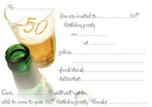 Free Printable 50th Birthday Invitations Free Printable 50th Birthday Invitations
