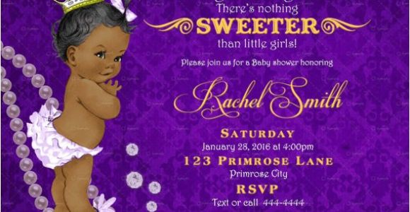 Free Printable African American Baby Shower Invitations African American Baby Shower Invitation by