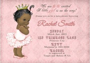 Free Printable African American Baby Shower Invitations African American Girl Baby Shower by Cuddlebuginvitations