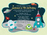 Free Printable Alien Birthday Invitations Outer Space Custom Digital Birthday Party Invitation