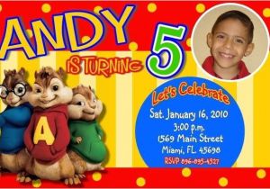 Free Printable Alvin and the Chipmunks Birthday Invitations Alvin and the Chipmunks Birthday Party Invitations Photo