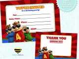 Free Printable Alvin and the Chipmunks Birthday Invitations Free Printable Alvin the Chipmunks Birthday Invitation