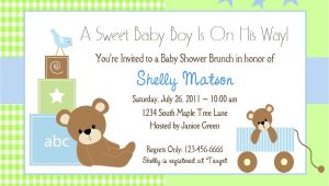 Free Printable Baby Shower Invitations for A Boy Baby Shower Invitation Wording Lifestyle9