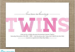 Free Printable Baby Shower Invitations for Twins Boy and Girl Items Similar to Twins Baby Shower Twins Baby Shower