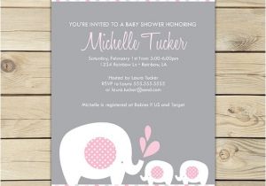 Free Printable Baby Shower Invitations for Twins Free Printable Girl Baby Shower Invitation