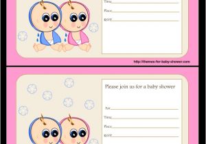 Free Printable Baby Shower Invitations for Twins Free Printable Twin Baby Shower Invitations