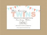 Free Printable Baby Shower Invitations for Twins Twin Baby Shower Invitation Printable by Geminicelebrations