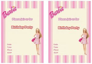 Free Printable Barbie Birthday Party Invitations Best 25 Barbie Birthday Invitations Ideas On Pinterest