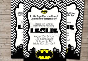 Free Printable Batman Baby Shower Invitations Liz On Etsy