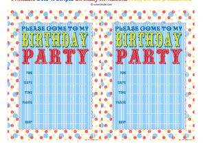Free Printable Birthday Invitation Bnute Productions Free Printable Dots N Stripes Birthday