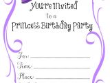 Free Printable Birthday Invitation Templates 7 Best Of Free Printable Princess Birthday