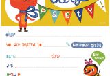 Free Printable Birthday Invitations for Kids orange You Lucky My Printable Birthday Invitation