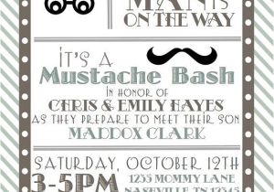 Free Printable Black and White Baby Shower Invitations Baby Shower Little Man Printable Invitation and by
