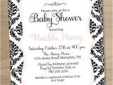 Free Printable Black and White Baby Shower Invitations Black and White Baby Shower Invitations Template