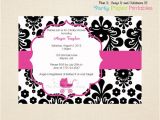 Free Printable Black and White Baby Shower Invitations Items Similar to Printable Black and White Damask Baby