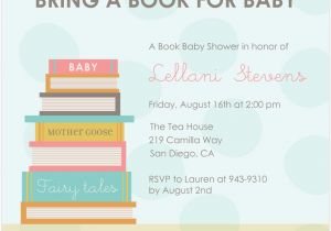 Free Printable Book themed Baby Shower Invitations Book themed Baby Shower Inivtation