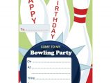 Free Printable Bowling Birthday Party Invitations 9 Best Of Blank Printable Bowling Birthday