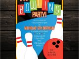 Free Printable Bowling Party Invitations for Kids Printable Bowling Invitation Retro Bowling Birthday Party