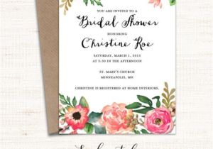 Free Printable Bridal Shower Invitations Cards Printable Bridal Shower Invitation Printable Rustic