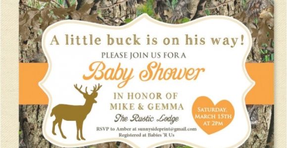 Free Printable Camo Baby Shower Invitations Camo Baby Shower Invites