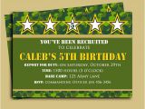 Free Printable Camo Birthday Invitations Camouflage Birthday Invitation Printable or Printed with