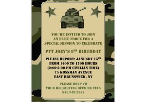Free Printable Camo Birthday Invitations Printable Camouflage Invitation Template Instant Download