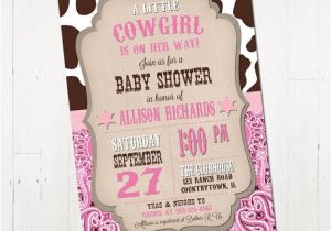 Free Printable Cowgirl Baby Shower Invitations Cowgirl Baby Shower Invitation Printable Cowgirl Baby Shower